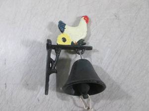 lot 243 image: (BSB) Cast Iron Bell and Wall Mount...