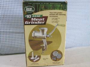lot 265 image: (BS) Lem #10 Hand Meat Grinder...