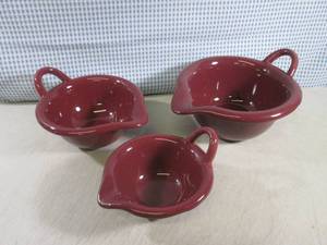 lot 275 image: (CS) 3pc Stoneware Mixing Bowl Set...