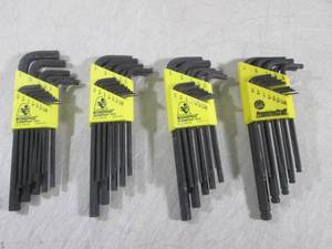 lot 282 image: (BSB) 4 Sets of Hex Wrenches...