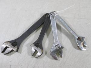 lot 293 image: (H-2) 4 Adjustable Wrenches 1 - 10...