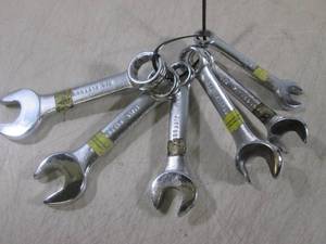 lot 294 image: (H-1) Set of 6 Stubby Wrenches ...