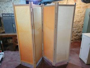 lot 120 image: Vintage 4-Panel Room Divider - Each Section is 66 x 19 - NO SHIPPING