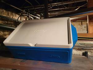lot 125 image: Coleman Party Stacker Chest Cooler - NO SHIPPING