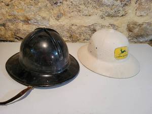 lot 133 image: Pair of Vintage Helmets