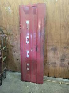 lot 210 image: Old Steel Ford Tailgate - Make a Bench this Winter - NO SHIPPING