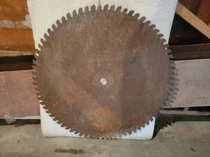 lot 164 image: 27.25 Sawmill Circular Blade - NO SHIPPING
