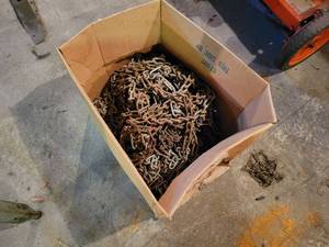 lot 261 image: Box of Assorted Tractor Tire Chains - NO SHIPPING