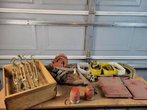 lot 272 image: Assorted Tractor Parts, Hardware, Manual Winch, Turnbuckles and More - NO SHIPPING