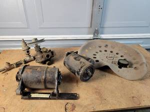 lot 303 image: Starter, Generator, Stamped Tractor Seat and More - NO SHIPPING
