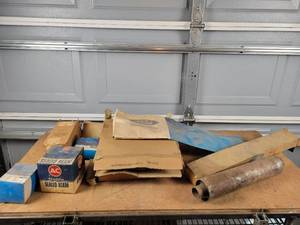 lot 376 image: Large Lot of NOS and Used Ford Tractor Parts - Brake Shoes and More