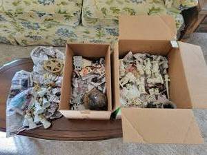 lot 49 image: Department 56 Snow Babies Figurines, Ornaments, and Various Styles of Windchimes Galore NO SHIPPING