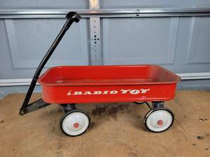 lot 215 image: Vintage Radio TOT Steel Wagon - Approx. 20 x 10 x 8