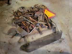 lot 244 image: Pile of Assorted Tractor Parts and More - NO SHIPPING