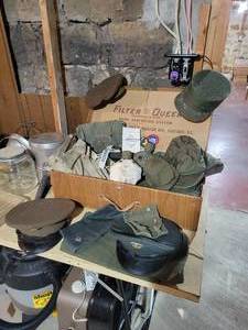 lot 192 image: Lot of Military Uniform Items, Patches, Hats, Shirt, Bags, and MORE - US National Guard and the US Forestry Service