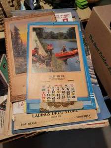 lot 327 image: Lot of Old Promotional Calendars (30s, 40s, 50s, 60s)