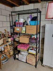 lot 337 image: Heavy Duty NSF Shelving Unit - Comes with 5 Adjustable Shelves NO SHIPPING