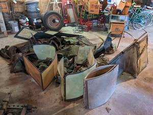 lot 238 image: Large Lot of Vintage Aftermarket Tractor Cabs - Canvas and frames - Half-Cab Arlington, IN and More - NO SHIPPING