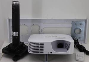 Casio XJ-F100U HDMI DLP Projector, Remote, Mount & Screen