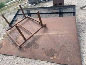 Misc. Steel Rack & � Inch Thick Steel Plate