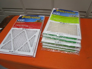 (5) 14x20x1 & (2) 16x25x1 Furnace Filters