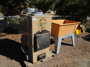 Corn Burning Stove & Hopper wAuger