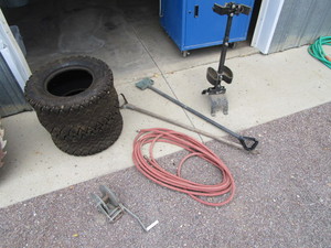 Air Hose, Winch, Utility Tractor Tires & Misc.