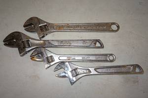 lot 167 image: Adjustable Wrenches - Husky, Fuller