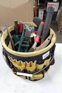 lot 179 image: Bucket of Assorted Hand Tools - Craftsman, Channellock