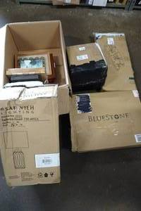 lot 147 image: Picture Frames, Lamp, Wall Dcor, Paper Shredder