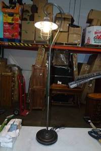 lot 278 image: Hanging Coachman Lantern Style Floor Lamp