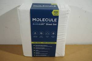 lot 128 image: NEW Molecule ArcticLux 4 Piece Sheet Set - King