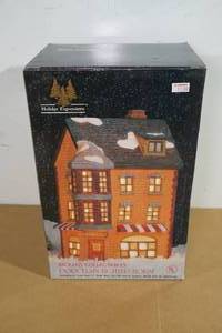 lot 210 image: Holiday Expressions Dickens Collectables Christmas Village Toy Shop