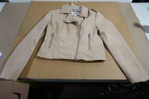 lot 237 image: NEW Steve Madden BB Dakota Faux Suede Moto Jacket - Medium