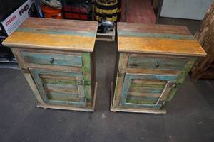 lot 254 image: Set of Wood Side Tables