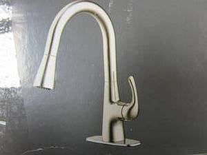 GLACIER BAY Clare Single Handle Pull Down Laundry Utility Faucet in Chrome (OPEN BOX)