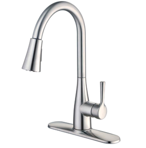 GLACIER BAY Sadira Single-Handle Pull-Down Sprayer Kitchen Faucet in Chrome (OPEN, APPEARS NEW)