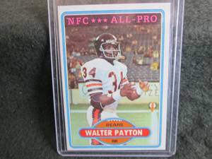 24. 1980 Topps Walter Payton Card...