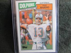 25. 1987 Topps Dan Marino Card...