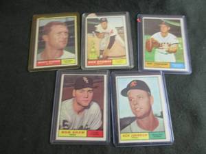 38. 5 1961 Topps Cards...