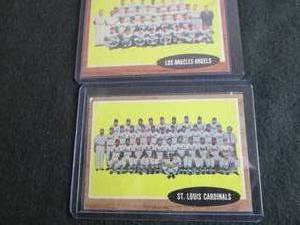 54. 1962 Topps Team Cards...