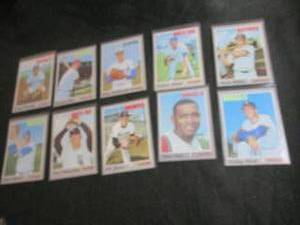 58. 10 1970 Topps Baseball Cards...