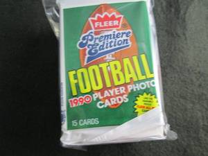 77. 8-1990 Fleer Football Packs...