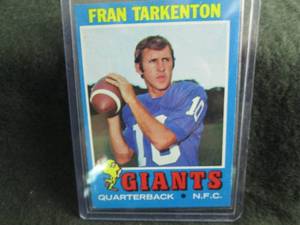 79. 1971 Topps Fran Tarkenton Card...