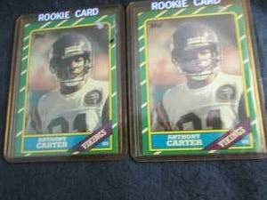 81. 2 1986 Topps Anthony Carter Roo...