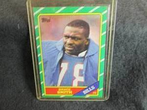 95. 1986 Topps Bruce Smith Rookie C...