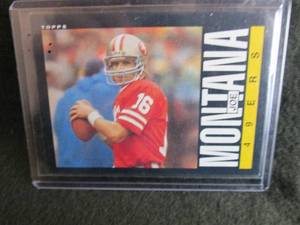107. 1985 Topps Joe Montana Card...