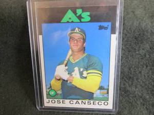 116. 1986 Topps Jose Canseco Rookie...