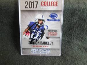118. Saquon Barkley Autograph W Ce...