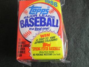 122. 1988 Topps Baseball Packs...